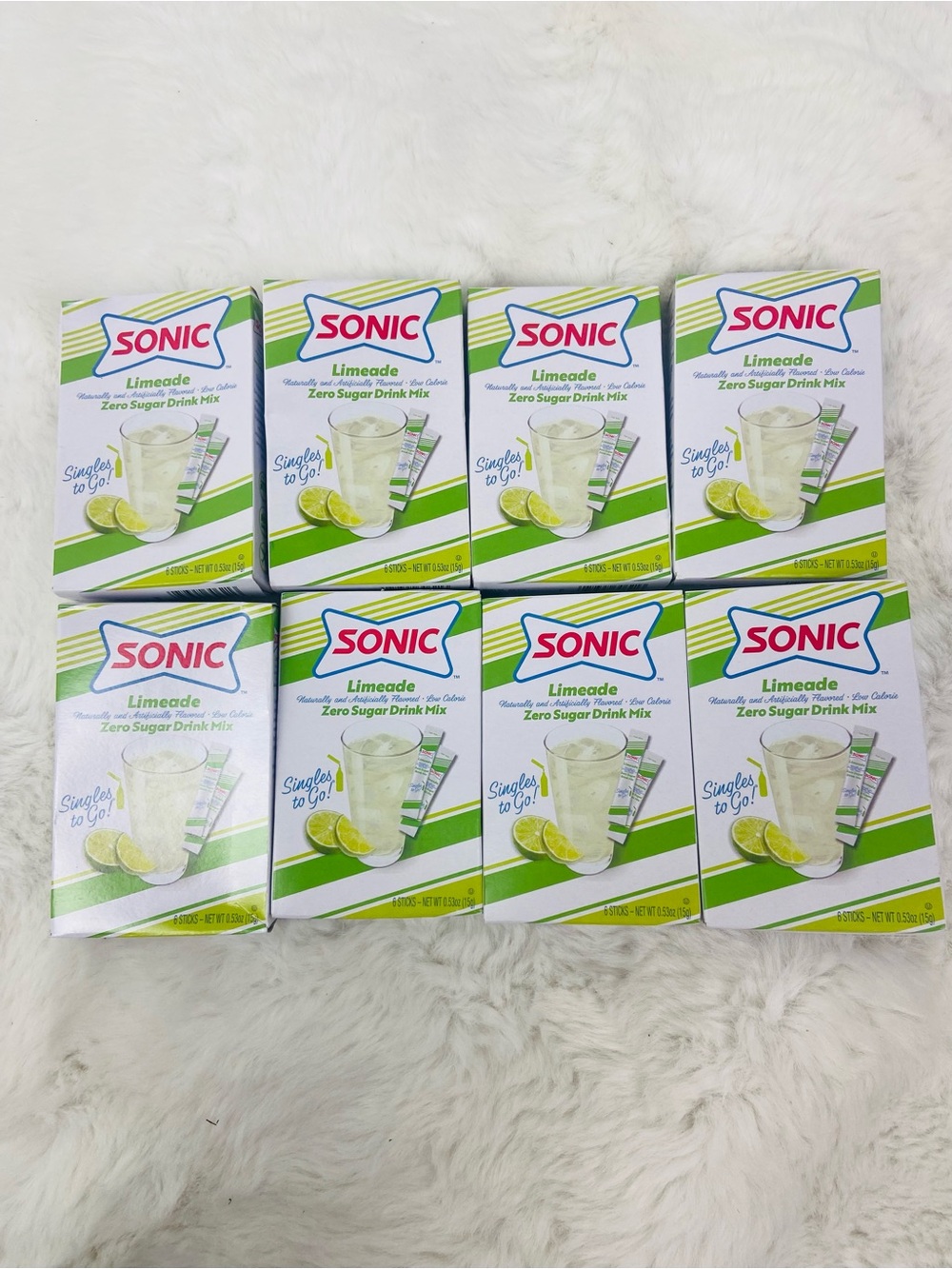 New Sonic Limeade Zero Sugar Drink Mix Singles - Green
